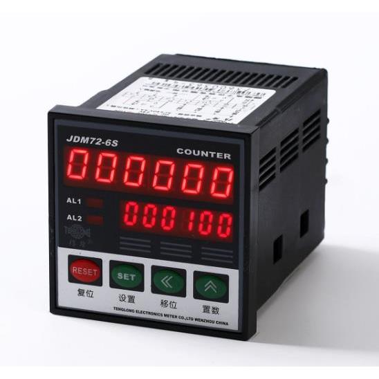 腾隆JDM72-4S -5S 智能计数器JDM72-6S双排显示计数器配套LK-80-1