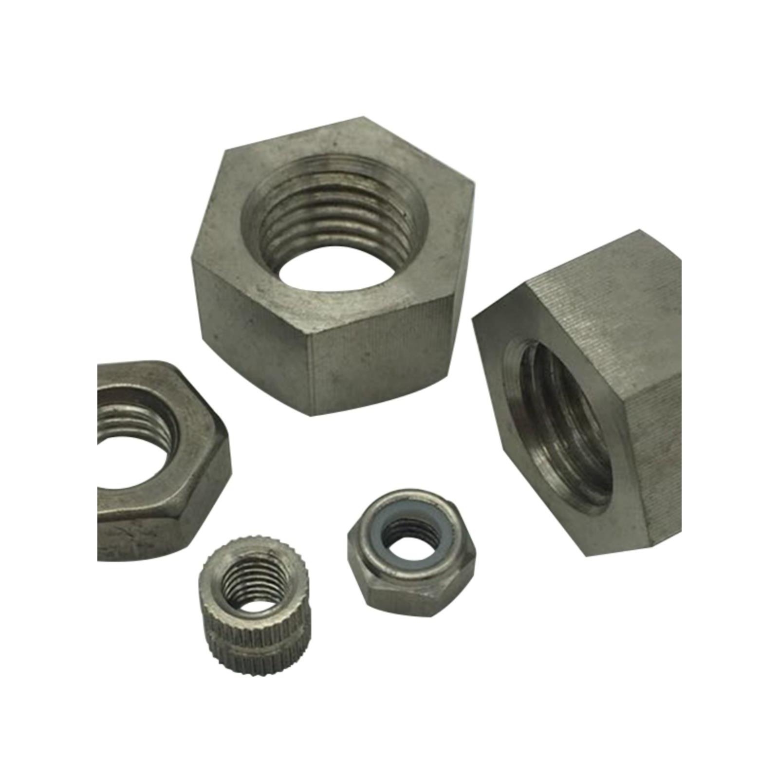【纯钛 】国标六角螺母 M5-M48全系列现货锁紧螺帽可定制细牙英制