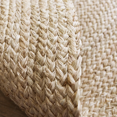 急速发货高档黄麻手工地毯侘寂简约客厅茶室北欧亚麻地垫麻绳草编