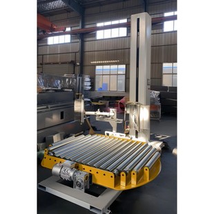 流水线缠绕机链条在线自动覆膜缠绕机托盘缠绕包装 机打包机包膜机