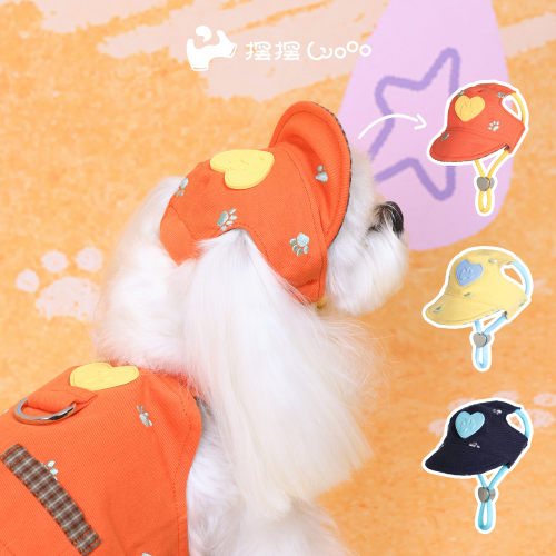 猫狗春夏柔软亲肤防风可爱帽子