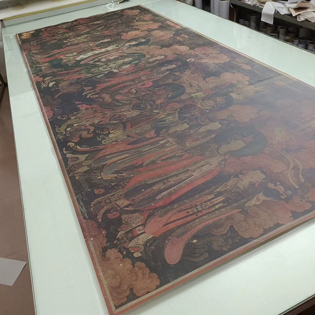 佛像画法海寺壁画帝释天东西书画