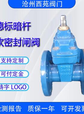 DN65德标GGG50带铜母软密封暗杆闸阀水利适用人气支持