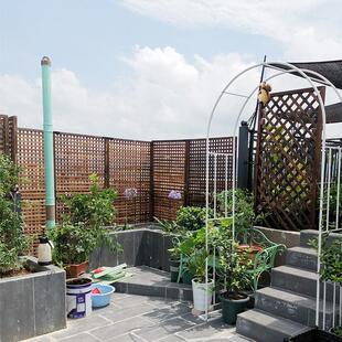 防腐实木质屏风栅栏围挡花园遮挡户外庭院爬藤阳台墙面装饰隔断墙