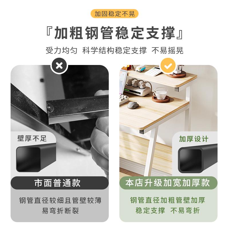 电脑桌台式家用小户型学习书桌床边笔记本桌子小型简易可移动卧室