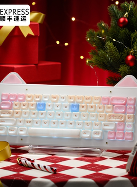 XVX机械键盘C67猫猫亚克力堆叠三模蓝牙/有线/2.4G无线可爱客制化