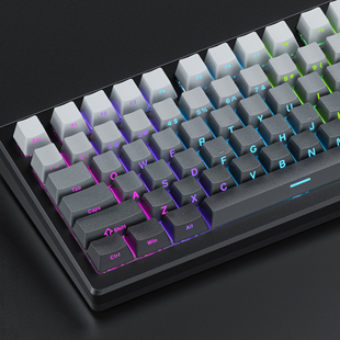 XVX渐变键帽极昼微尘原厂侧刻透光PBT双色OEM注塑热升华键帽