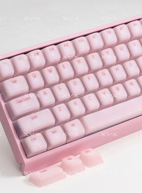XVX硅胶布丁猫猫键帽软糯亲肤果冻原厂透光雾透机械键盘帽