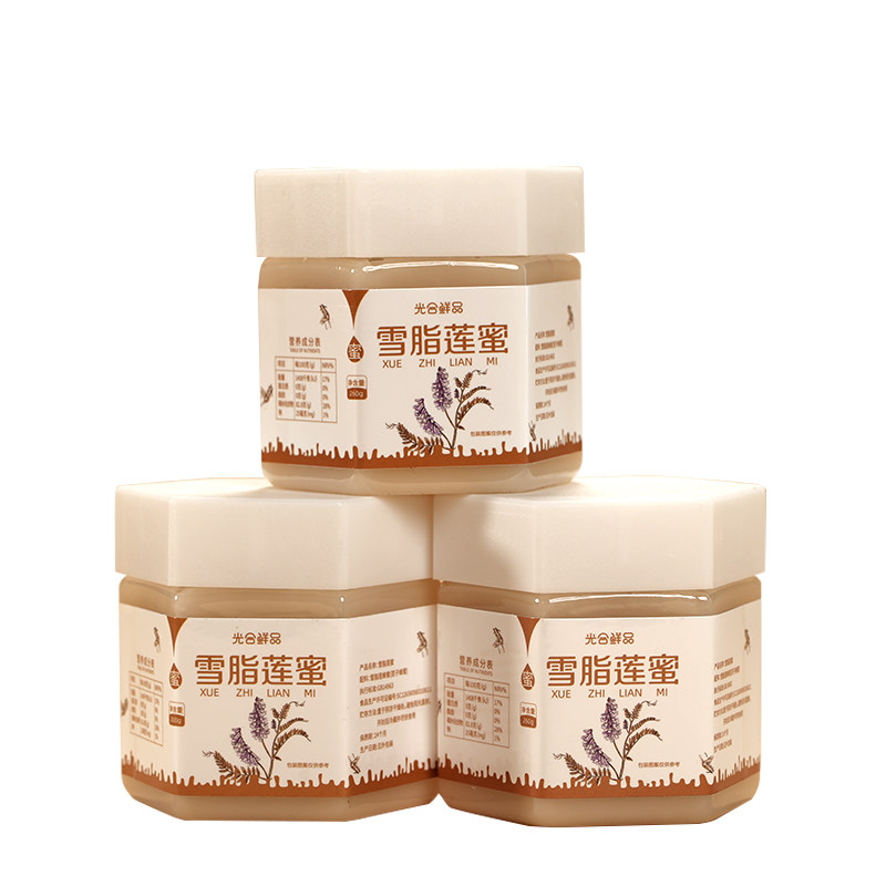 光合鲜品高山雪脂莲蜂蜜260g*3罐