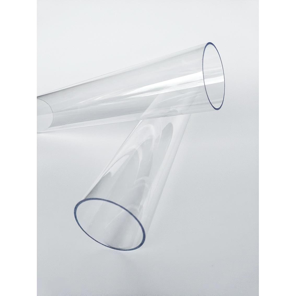 透明塑料硬管PC高透明管鱼缸配件1.5寸管子展示圆管外径50mm长1米