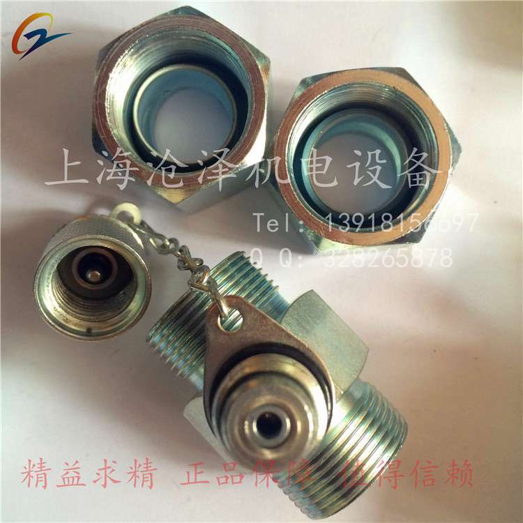 碳钢白锌锌镍测试点M36X2丁晴氟橡胶排气测压接头PTS-28
