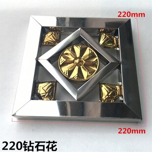 304不锈钢门花配件装饰23方管窗花方格四角花180钻石花方中十字花