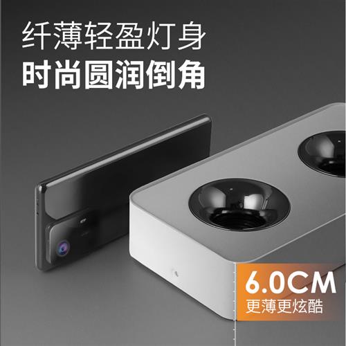 led超薄明装筒灯方形防眩无主灯客厅卧室过道单头双头三头斗胆灯