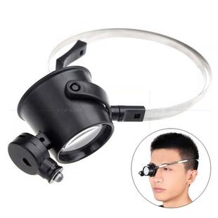 正品 单眼修表眼戴式 放大镜带LED灯鉴定专用手表钟表维 15倍头戴式