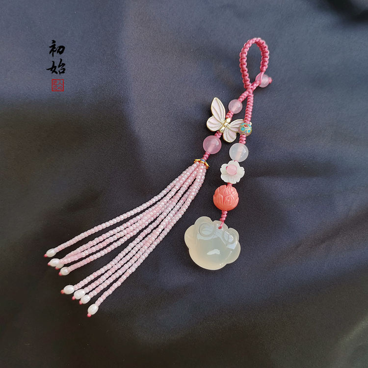 中国风汉服茶服旗袍瑜伽服中式服饰包包挂件压襟挂饰钥匙扣礼物