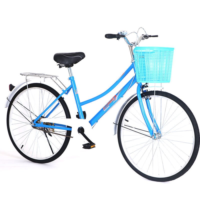 女士通勤自行车24寸韩版休闲车26寸自行车普通勤车自行车单车