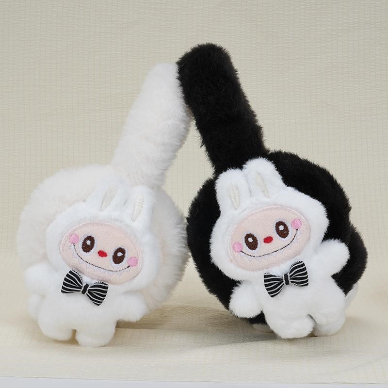 冬季儿童保暖耳罩可爱毛绒耳套秋冬女H生卡通娃娃防寒耳暖耳包护