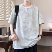 2025夏季 青少年大童体恤上衣 t恤男孩初高中学生宽松半袖 新款 短袖