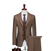 三件套2024高端墨绿色西服影楼拍摄新郎结婚西装 西服套装 男士 礼服