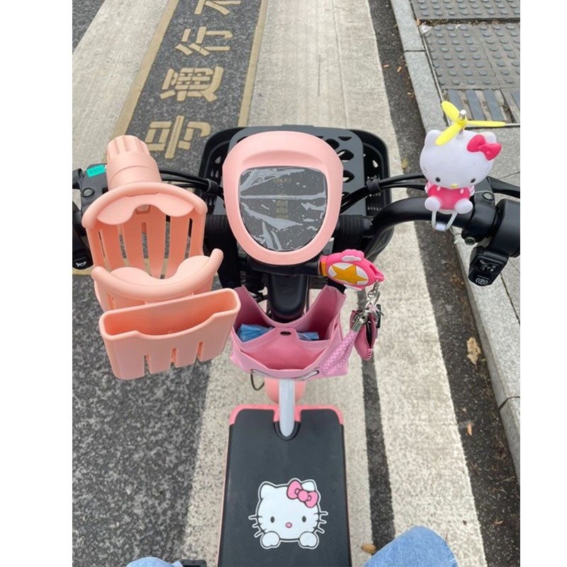 手机电动车支架水杯奶茶饮料架装饰电瓶自行车载前置物神器大容量