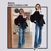 韩系甜美风上衣法式 别致娃娃衫 设计感气质露肩长袖 高级感春夏衬衫