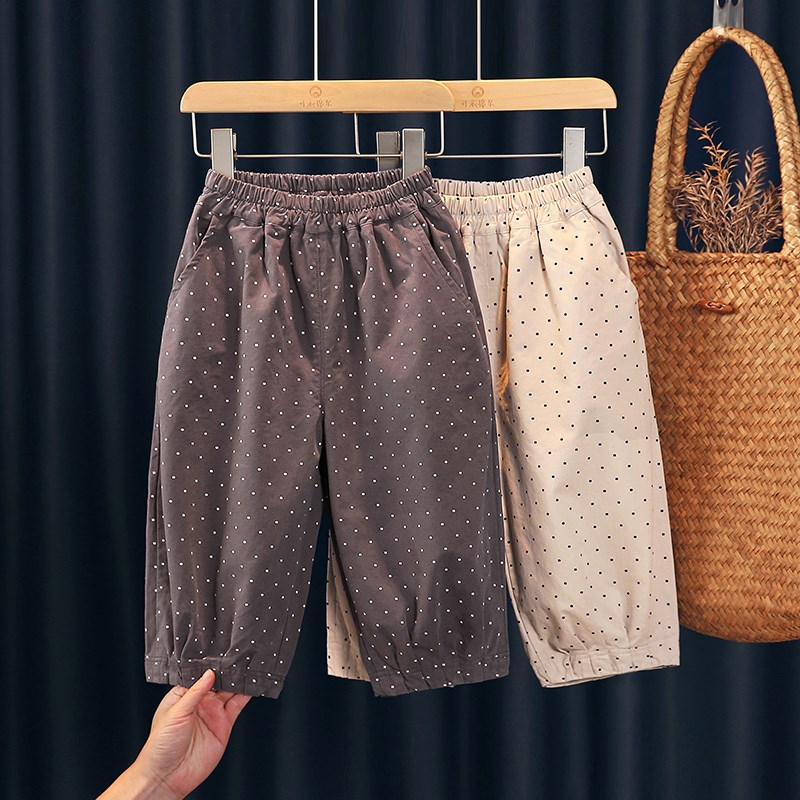 女童裤子春装2025新款小女孩洋气时髦宽松儿童长裤宝宝纯棉休闲裤