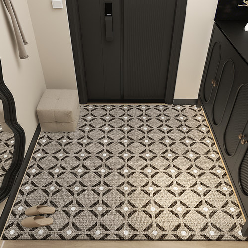 侘寂风入户门垫可裁剪进门防滑地垫客厅玄关地毯家用门口耐脏脚垫