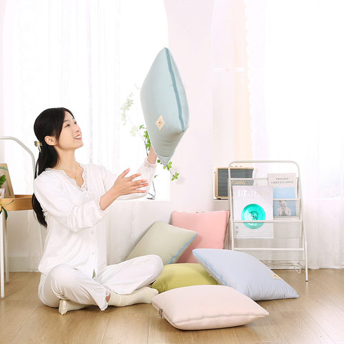 纯色二合一抱枕被子多功能汽车靠垫两用办公午睡靠枕折叠空调夏季