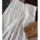 日系山本风亚麻裤 高端白色显瘦苎麻直筒裤 子棉麻阔腿裤 女2024夏季