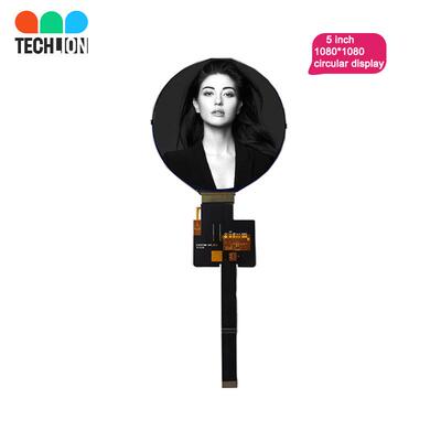 5寸LCDTFT圆屏液晶显示彩屏1080*1080MIPI适用化妆镜显示等