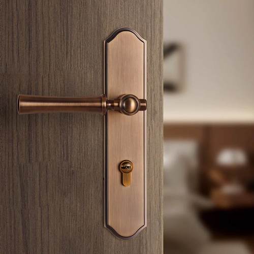 直销法式复古简约门锁家用室内卧室磁吸静音门把手通用型锁具