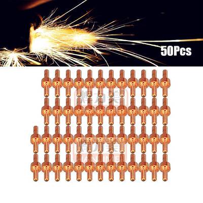 等离子切割机配件温州40A/PT31加长电极镀镍LGK40割嘴喷头50Pcs