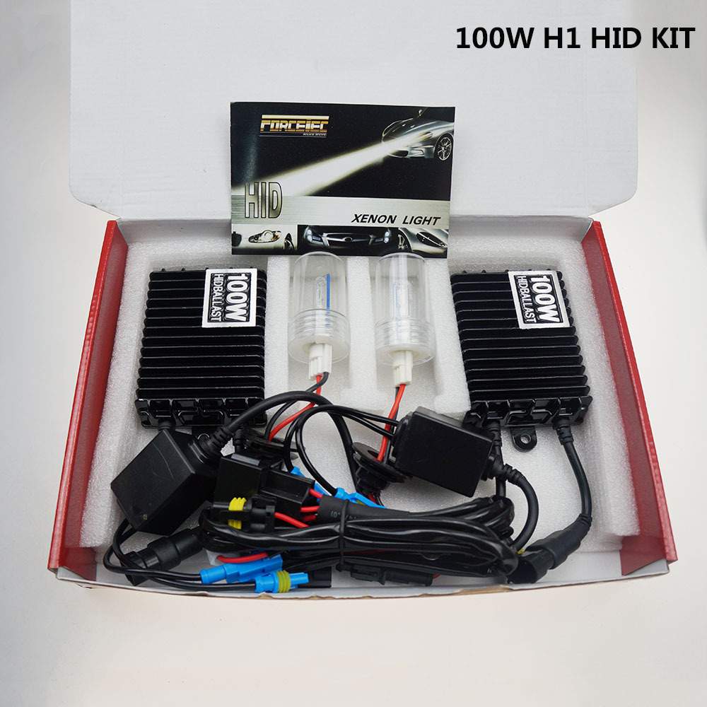 迪卢斯 100W hid氙气灯套装 大功率氙气灯H1 H4 H7车灯