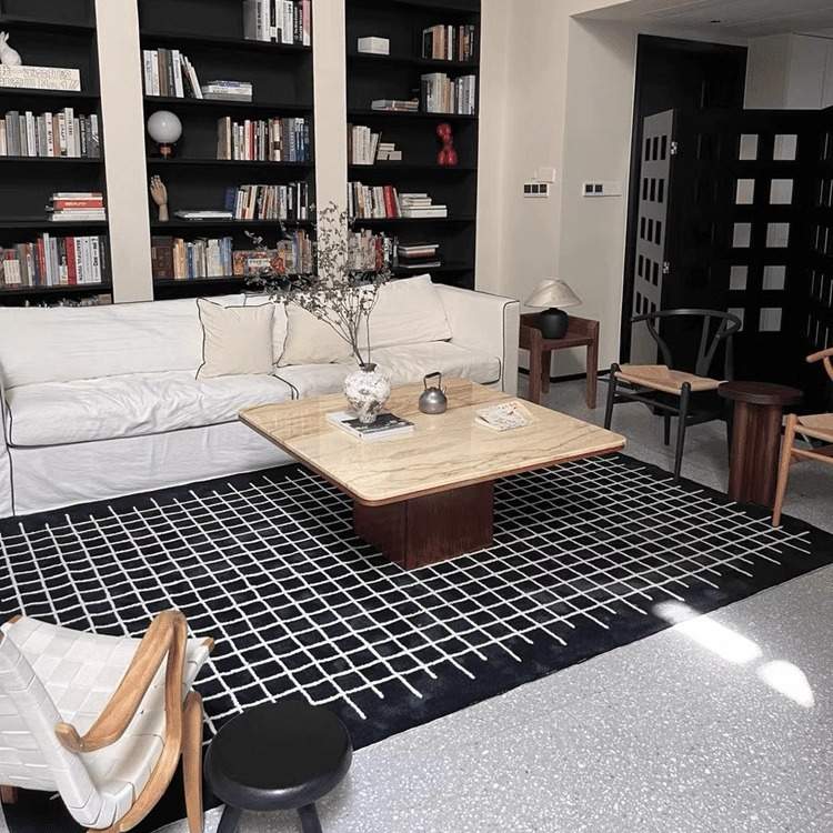 地毯客厅耐脏易打理简约轻奢吸水防滑圈绒茶几毯家用耐磨沙发毯