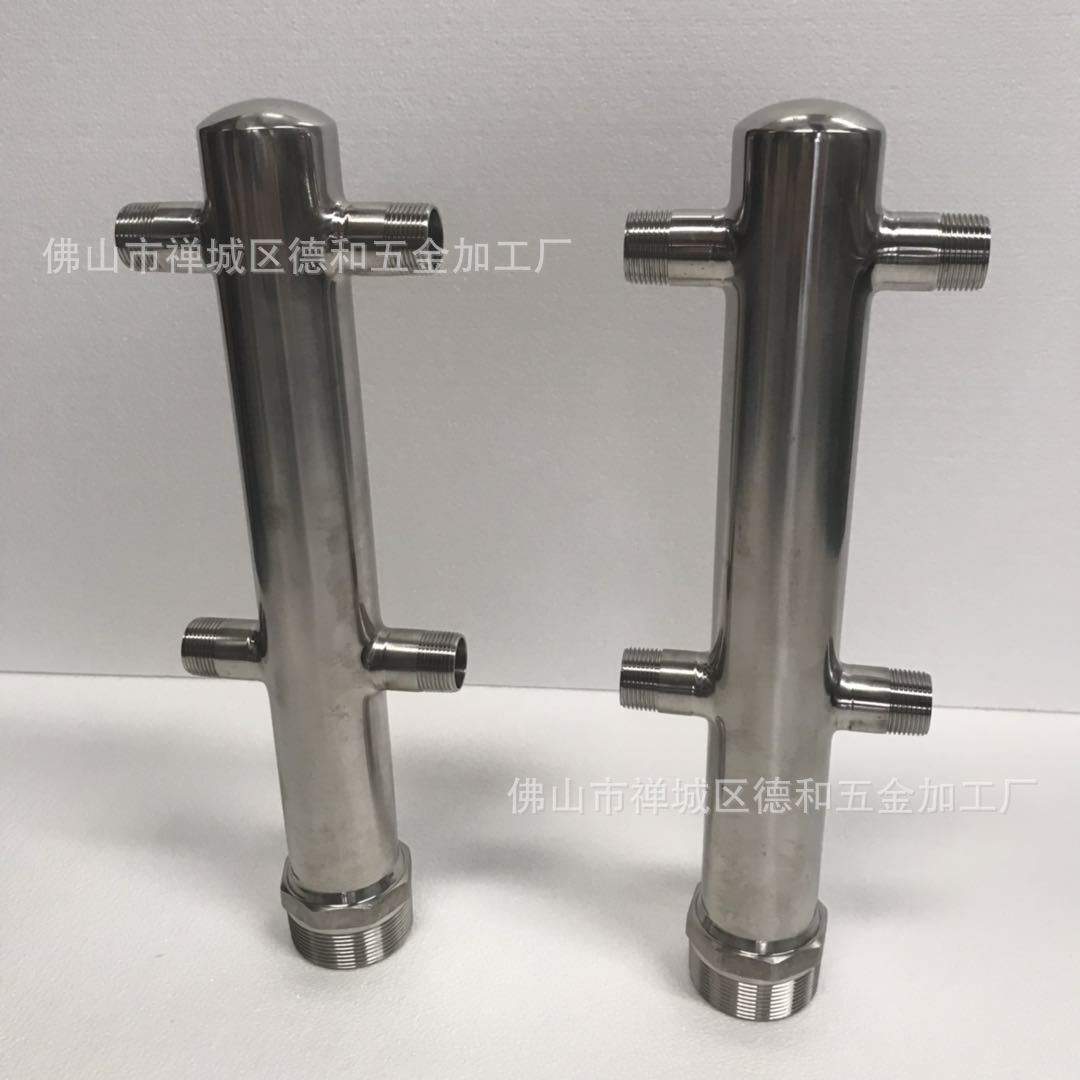 生产304316不锈分水器电锅炉连接器管件卡压集水器等丝扣连接管件