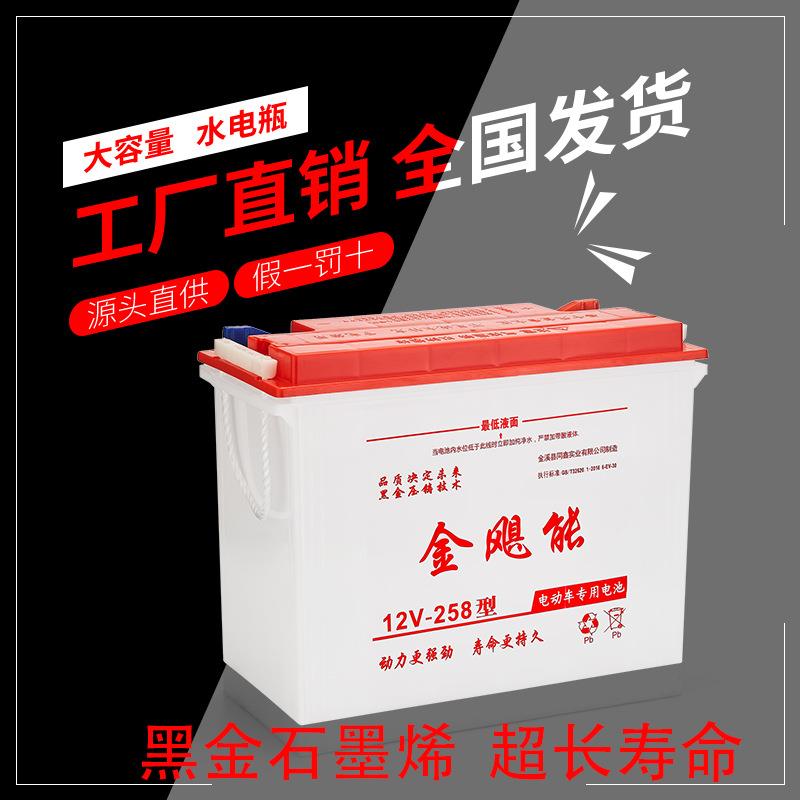 金飓能水电瓶60V48伏三轮车蓄电池工地电动三轮车牵引电池四轮
