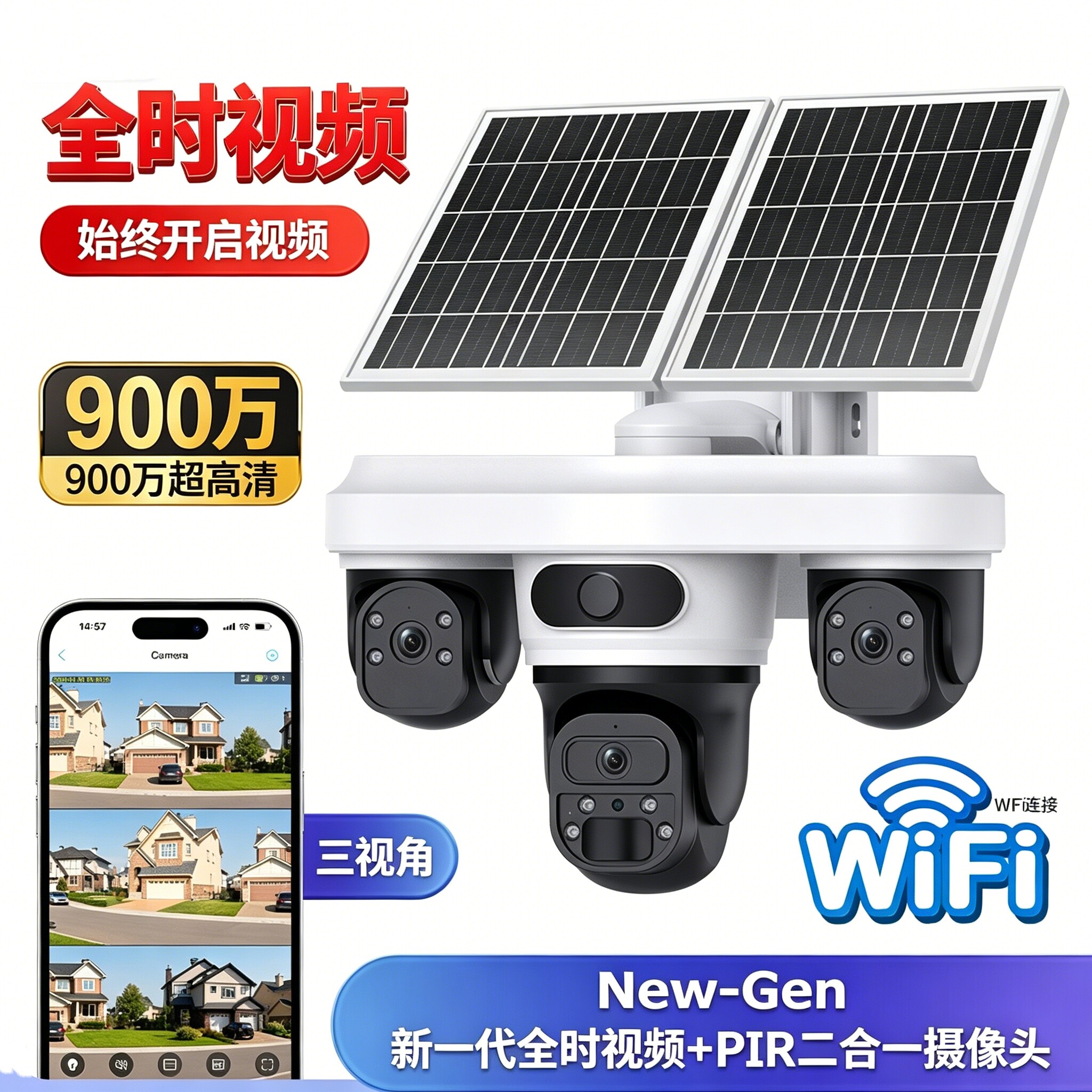 uboxpro太阳能摄像头4G防水