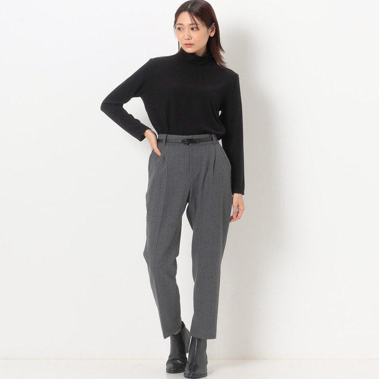 梨福阁原创设计师女装2025宽松连帽针织衫叠穿设计感黑色通勤风