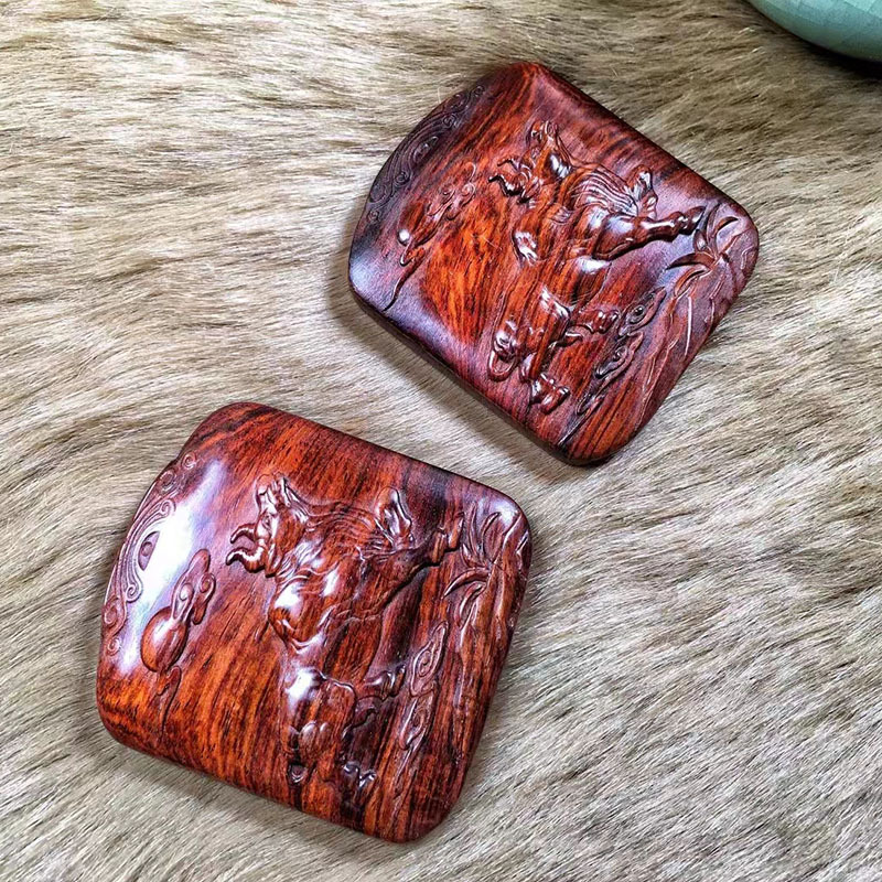 海南黄花梨木料扭转乾坤挂牌平安牌无事牌方牌挂件文玩吊坠子