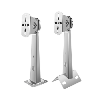 304不锈钢监控支架枪机摄像头加厚万向鸭嘴壁装墙角抱杆抱箍户外