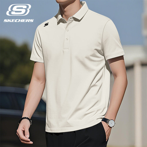 斯凯奇polo衫男夏季轻薄速干翻领
