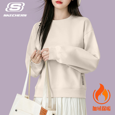 斯凯奇女士卫衣圆领运动时尚长袖