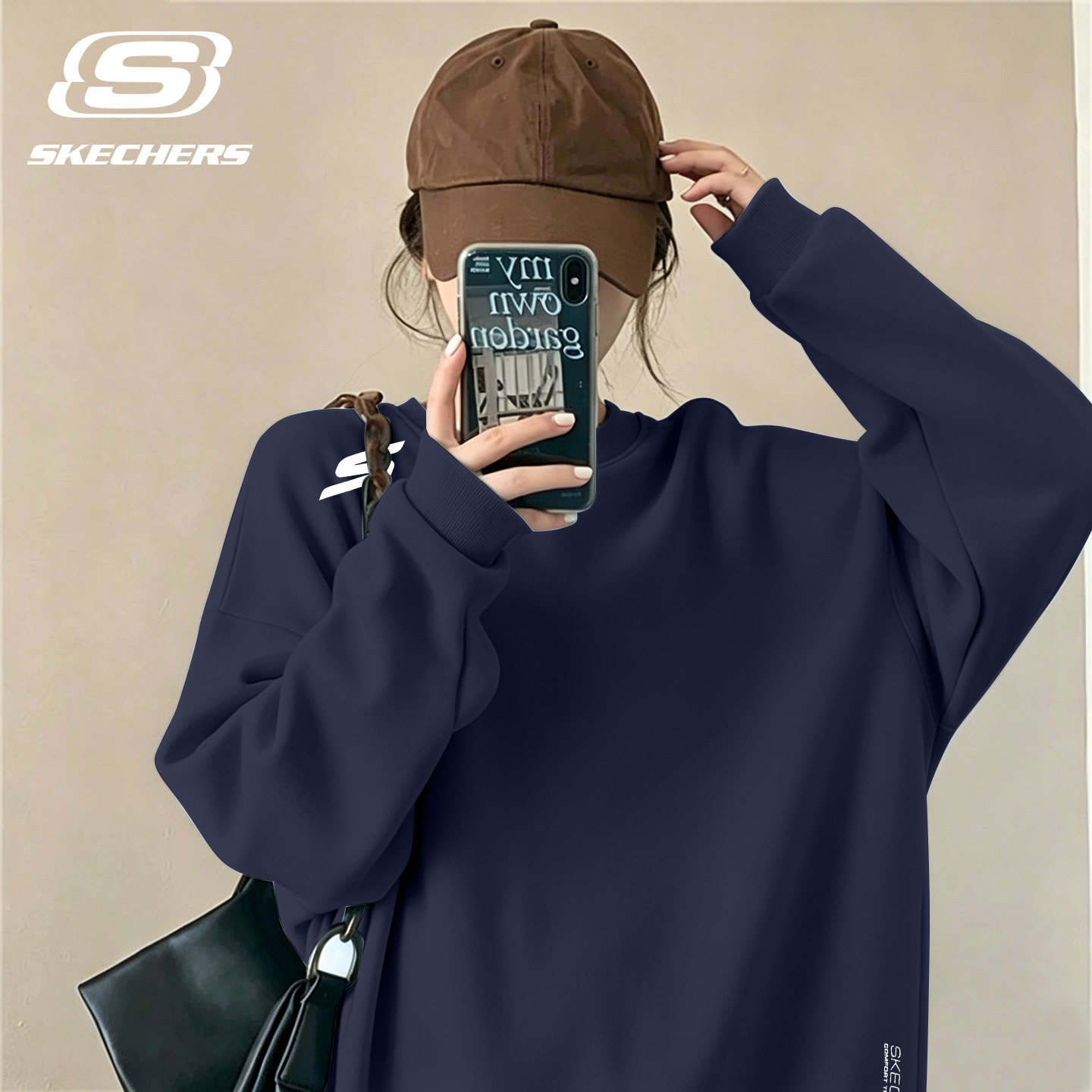 斯凯奇卫衣女秋季套头衫长袖运动