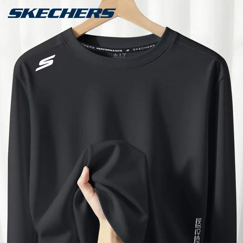 斯凯奇长袖T恤男秋冬季卫衣上衣