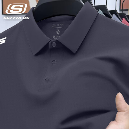 斯凯奇短袖男士polo衫翻领速干t