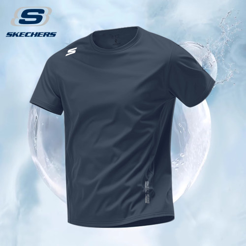 斯凯奇运动T恤男轻薄透气速干衣