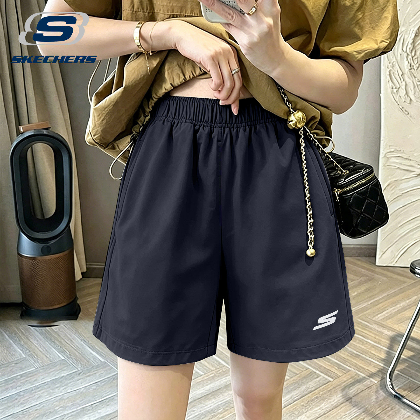 斯凯奇女装2026新款短裤夏季冰感