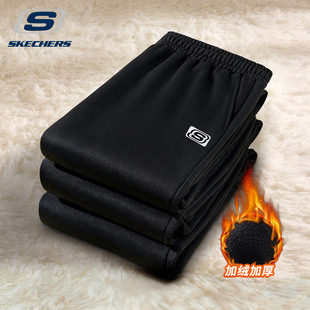 斯凯奇男士卫裤加绒2025新款潮流高级感长裤男款冬季爆款运动裤子