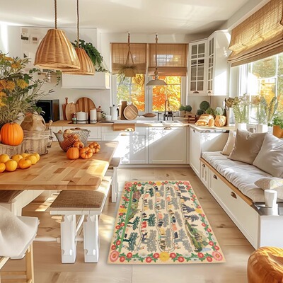 糖糖 复古吸水入户浴室门垫硅藻泥可裁剪加厚鞋柜厨房防滑软地垫