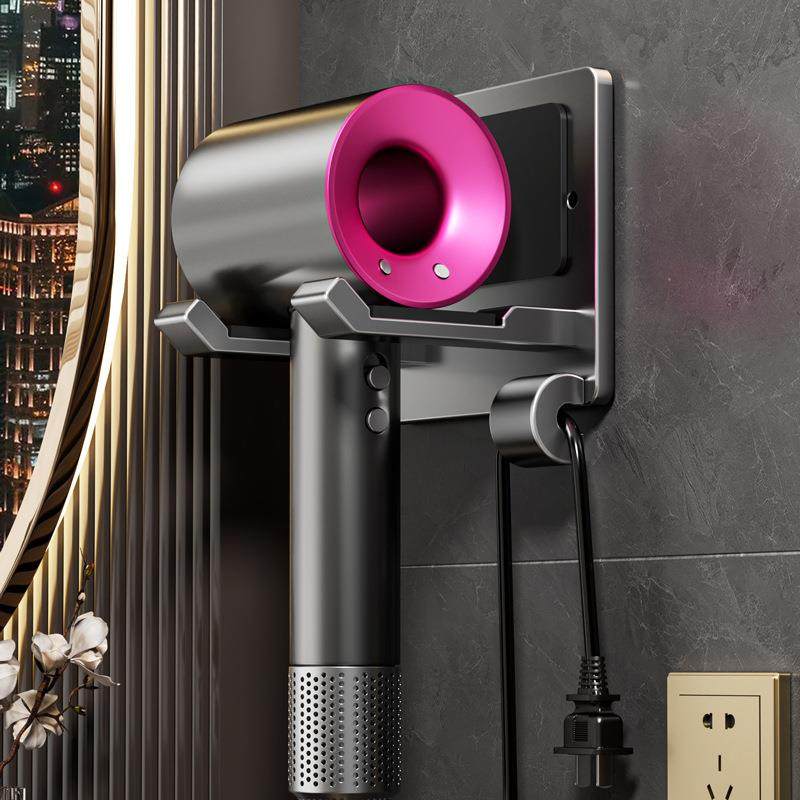 防盗吹风机支架免打孔酒店风筒挂架收纳壁挂式太空铝电吹风置物架,家庭/个人清洁工具,吹风机置物架,淘宝优惠券,粉丝福利购,淘宝优惠卷